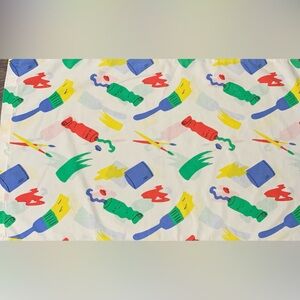 Colorful Art-Inspired Fabric pillowcase.